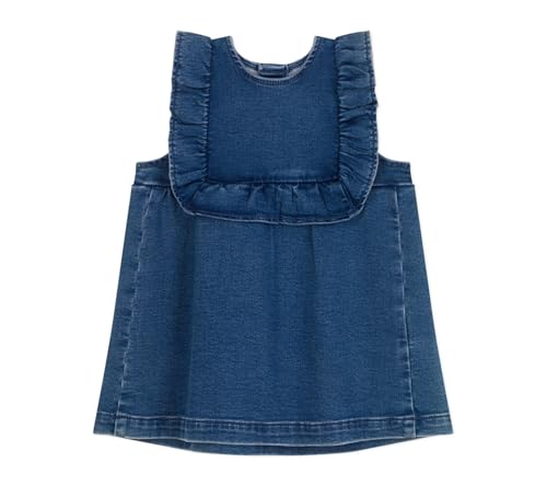 Petit Bateau Baby Mädchen A0CLK Ärmelloses Kleid, Blau, 6 Monate von Petit Bateau