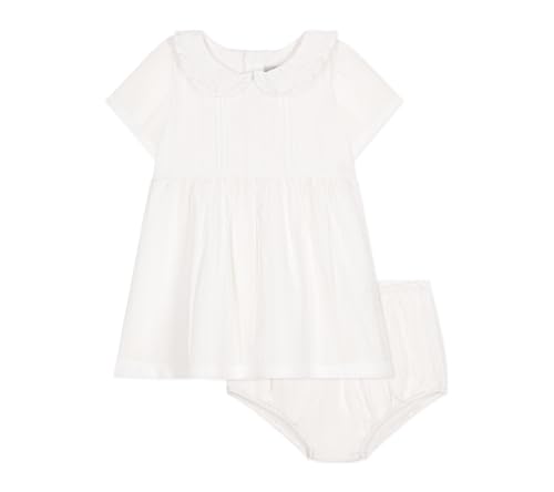 Petit Bateau Baby Mädchen A0CLL Kurzarmkleid und Bloomer, Weiß, 24 Monate von Petit Bateau
