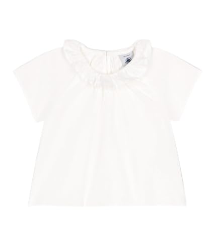 Petit Bateau Baby Mädchen A0CND Kurzarmbluse, Weiß, 3 Jahre von Petit Bateau