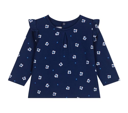 Petit Bateau Baby Mädchen A0CON Langarmbluse, Blau/Mehrfarbig, 3 Jahre von Petit Bateau