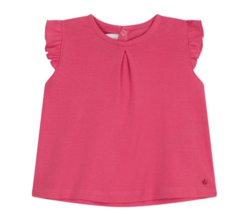 Petit Bateau Baby Mädchen A0CP1 Kurzarmbluse, Pfingstrose, 12 Monate von Petit Bateau
