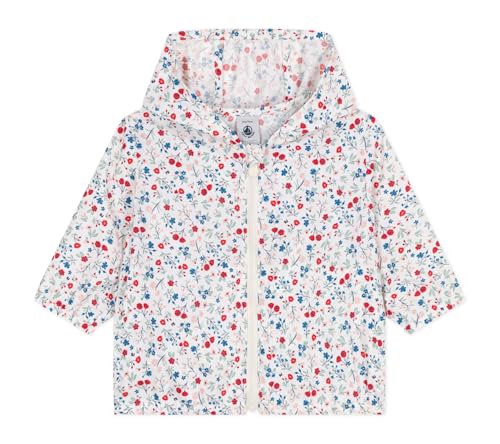 Petit Bateau Baby Mädchen A0CUD Anti-UV-Windjacke, Weiß/Mehrfarbig, 24 Monate von Petit Bateau