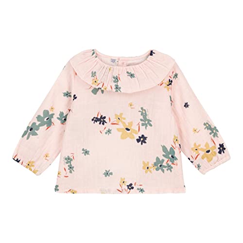 Petit Bateau Baby Mädchen Langarmbluse, Rosa Saline / Mehrfarbig, 3 Jahre von Petit Bateau