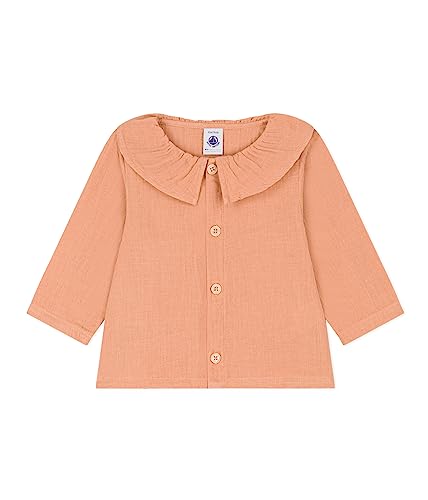 Petit Bateau Baby Mädchen Langarmbluse, Rosa Sienna, 3 Monate von Petit Bateau