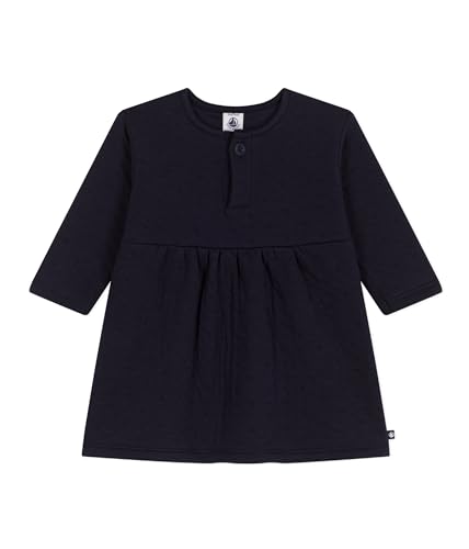 Petit Bateau Baby Mädchen Langarmkleid, Blau Smoking, 24 Monate von Petit Bateau