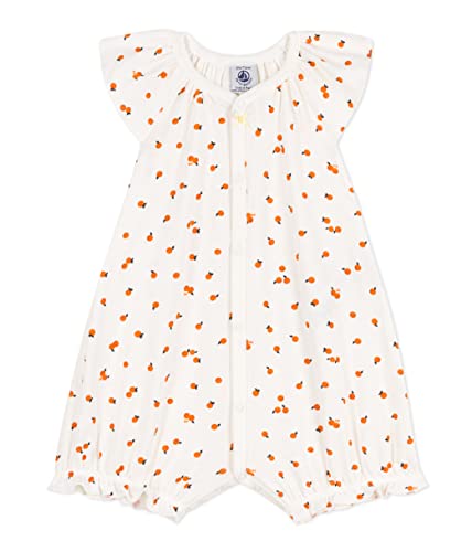 Petit Bateau Baby Mädchen Overall-Shorts, Weiss Marshmallow / Mehrfarbig, 3 Monate von Petit Bateau