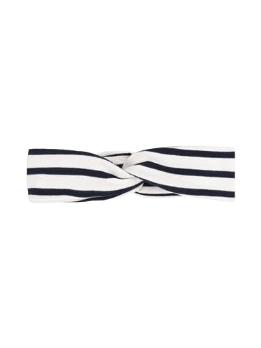 Petit Bateau Baby Mädchen Stirnband, Weiss Marshmallow / Blau Smoking, 6-12 Monate von Petit Bateau