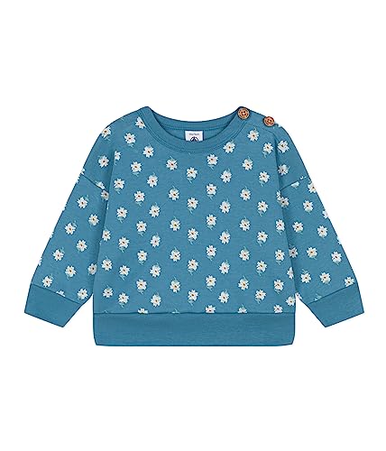 Petit Bateau Baby Mädchen Sweatshirt, Blau Polochon / Mehrfarbig, 6 Monate von Petit Bateau