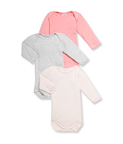 Petit Bateau Baby-Mädchen de 3 Bodies bébé fille Manches Longues Body, Mehrfarbig (Special Lot 99), 50 (Herstellergröße: 1 Mois) (3er Pack) von Petit Bateau