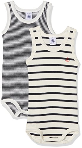 Petit Bateau Baby-Unisex SM_2816500 28165 Formender Body, Mehrfarbig (Special Lot 00 00), 80 (Herstellergröße: 12m/74cm) (2er Pack) von Petit Bateau