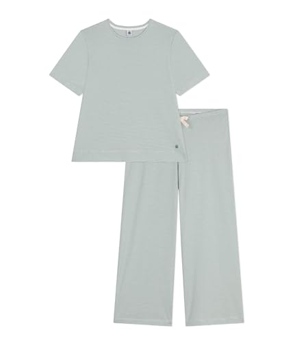 Petit Bateau Damen A09U2 Schlafanzug, Paul/Marshmallow, XS von Petit Bateau