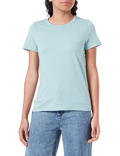 Petit Bateau Damen Kurzärmeliges T-shirt, Grün Bob, L von Petit Bateau