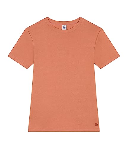 Petit Bateau Damen Kurzärmeliges T-shirt, Rosa Sienna, L von Petit Bateau