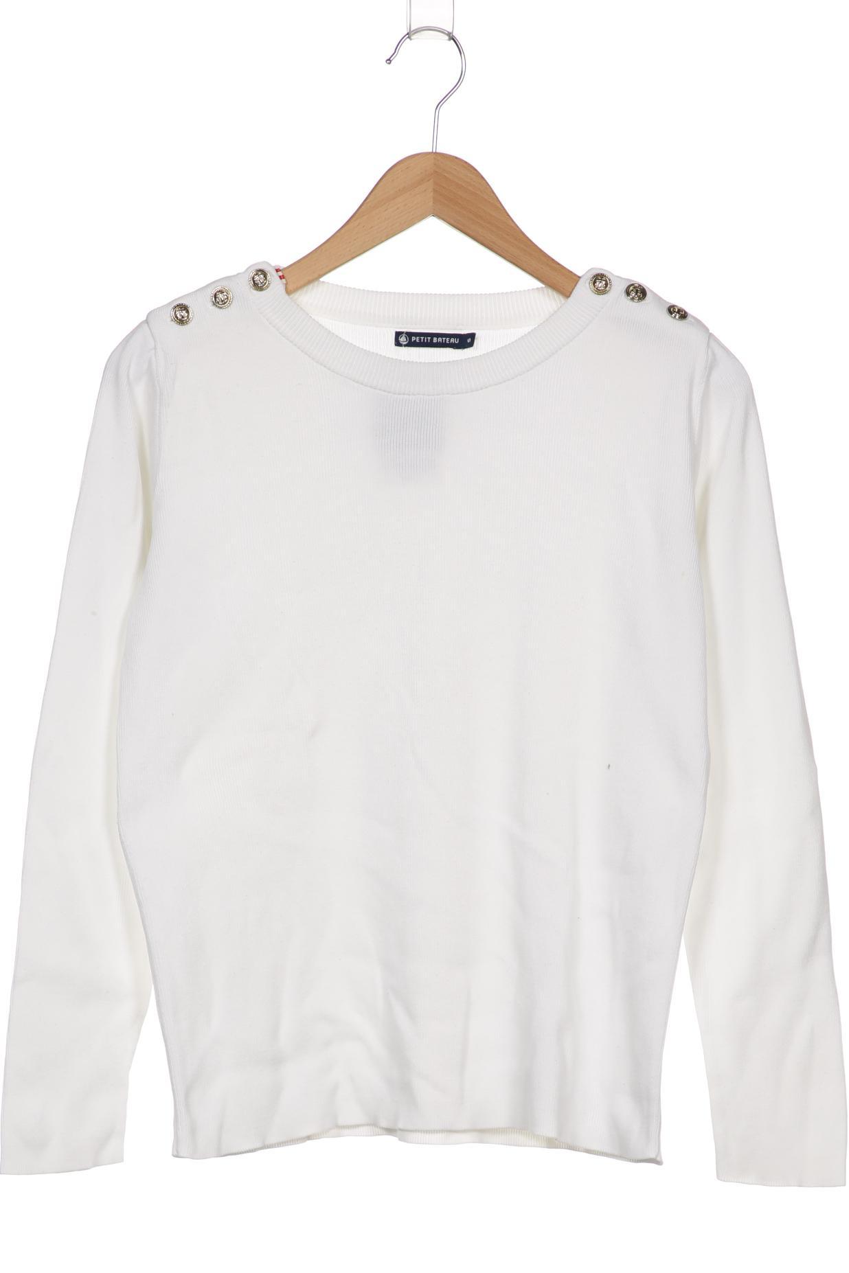 Petit Bateau Damen Pullover, weiß, Gr. 36 von Petit Bateau