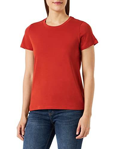 Petit Bateau Damen Kurzärmeliges T-shirt, Rot Harissa, L von Petit Bateau