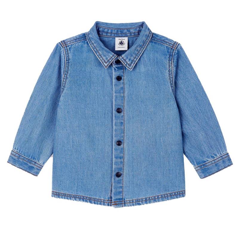 Petit Bateau Jeanshemd Petit Bateau leichtes Baby Jeanshemd von Petit Bateau