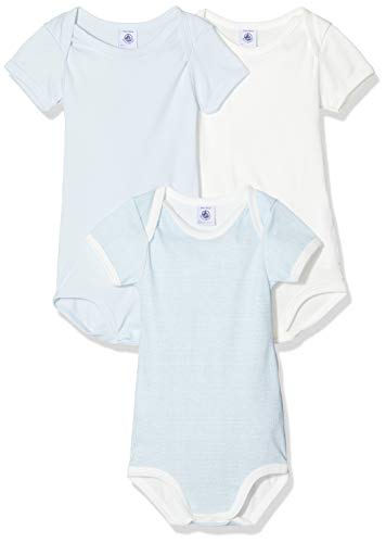 Petit Bateau Jungen 5371800 Strampelanzug, Mehrfarbig (Variante 1 Zga), 0-3 (Herstellergröße: 3 Monate) von Petit Bateau