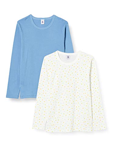 Petit Bateau Jungen 5683100 Hemd, Alaska + Marshmallow/Multico, 8A von Petit Bateau