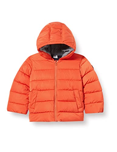 Petit Bateau Baby Jungen Puffy Jacke, Orange Casimir, 6 Monate von Petit Bateau