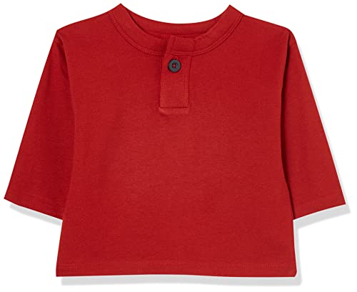 Petit Bateau Baby Jungen Langarm-T-Shirt, Rot Stop, 18 Monate von Petit Bateau