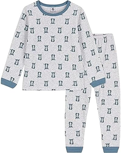 Petit Bateau Jungen A054G Pyjamaset, POUSSIERE/Rover, 8 ans von Petit Bateau