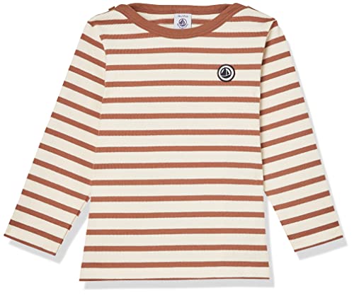 Petit Bateau Baby Jungen Matrose, Weiss Avalanche / Braun Cina, 3 Jahre von Petit Bateau