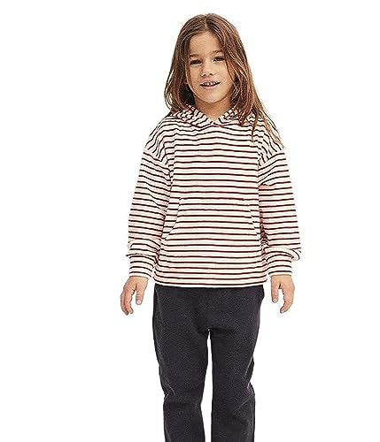 Petit Bateau Jungen Kapuzenpulli, Weiss Avalanche / Rot Stop, 4 Jahre von Petit Bateau