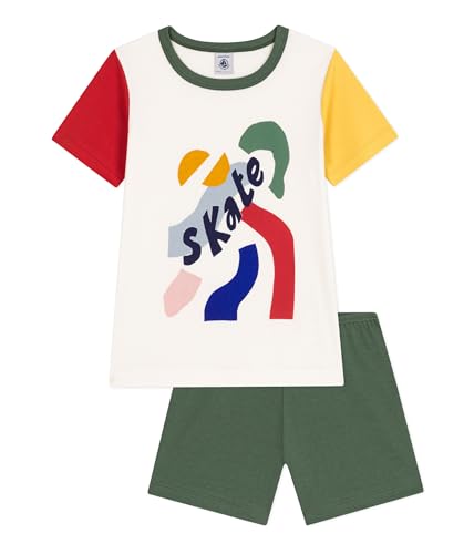Petit Bateau Jungen A09RI Pyjacurt, Marshmallow/Multico, 2 Jahre Petit Bateau Jungen A09RI Pyjacurt, Marshmallow/Multico, 2 Jahre von Petit Bateau