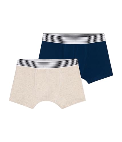 Petit Bateau Jungen A0A7Z Boxershorts, Variante 1, 8 Jahre (2er Pack) von Petit Bateau