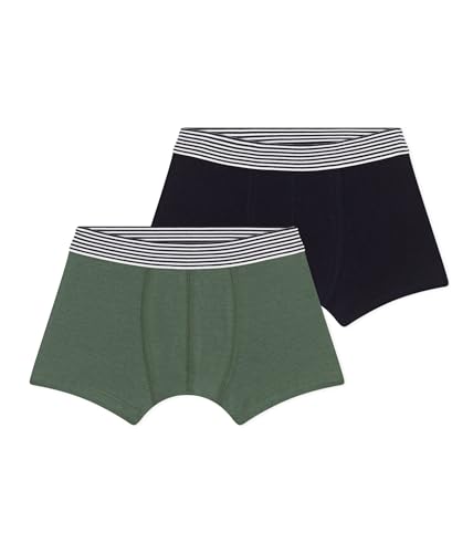 Petit Bateau Jungen A0A80 Boxershorts, Variante 1, 2 Jahre (2er Pack) von Petit Bateau