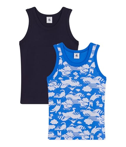 Petit Bateau Jungen A0A8E Tanktop, Variante 1, 3 Jahre (2er Pack) von Petit Bateau