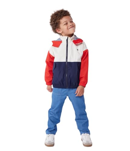 Petit Bateau Jungen A0CJ0 Windjacke, Ecru/Mehrfarbig, 12 Jahre von Petit Bateau