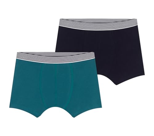 Petit Bateau Jungen A0CM6 Boxer, Variante 2, 18 Jahre (2er Pack) von Petit Bateau