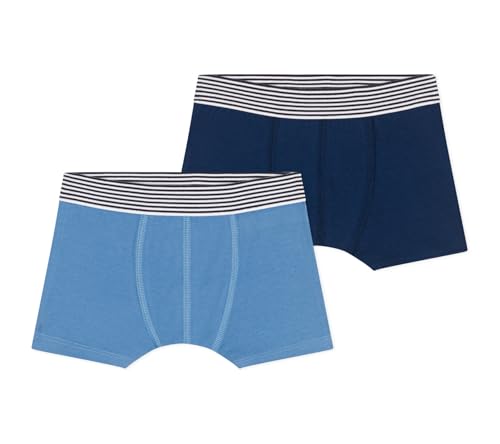 Petit Bateau Jungen A0CMG Boxer, Variante 1, 8 Jahre (2er Pack) von Petit Bateau