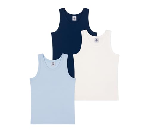 Petit Bateau Jungen A0CT0 Tanktops, Variante 1, 4 Jahre (3er Pack) von Petit Bateau