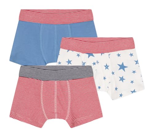 Petit Bateau Jungen A0CTI Boxer, Variante 1, 5 Jahre (3er Pack) von Petit Bateau
