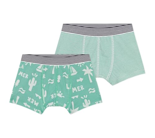 Petit Bateau Jungen A0CTK Boxer, Variante 1, 10 Jahre (2er Pack) von Petit Bateau