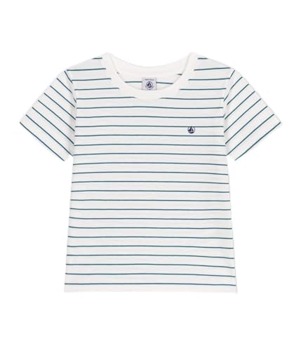 Petit Bateau Jungen A0CYV Kurzärmeliges T-Shirt, Marshmallow/Libelle, 8 Jahre von Petit Bateau