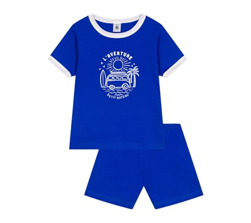 Petit Bateau Jungen A0D72 Pyjacourt, Blau, 8 Jahre von Petit Bateau