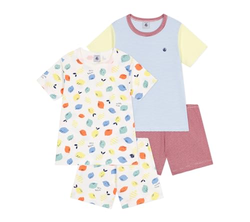 Petit Bateau Jungen A0D7B Pyjama, Variante 1, 10 Jahre (2er Pack) von Petit Bateau