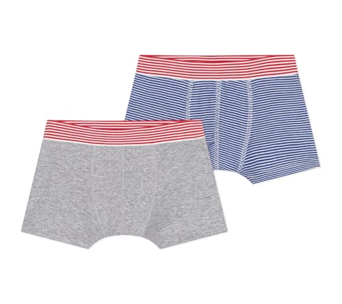 Petit Bateau Jungen A0D9L Boxer, Variante 1, 2 Jahre (2er Pack) von Petit Bateau