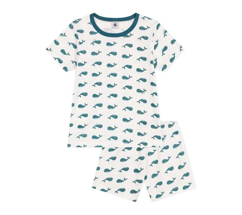 Petit Bateau Jungen A0DAF Pyjacourt, Marshmallow/Libelle, 3 Jahre von Petit Bateau