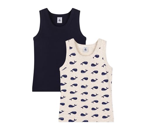 Petit Bateau Jungen A0DAG Tanktops, Variante 1, 4 Jahre (2er Pack) von Petit Bateau