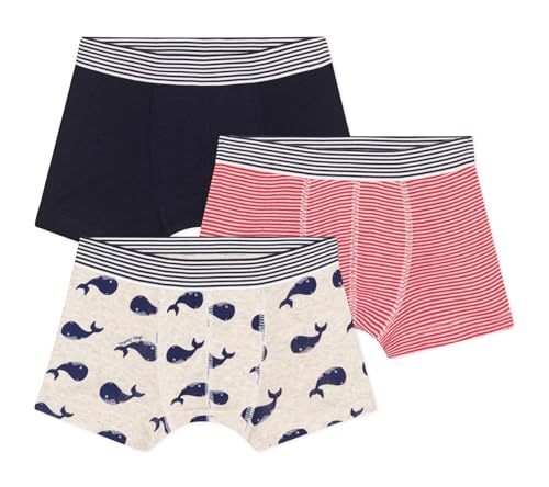 Petit Bateau Jungen A0DAH Boxer, Variante 1, 8 Jahre (3er Pack) von Petit Bateau