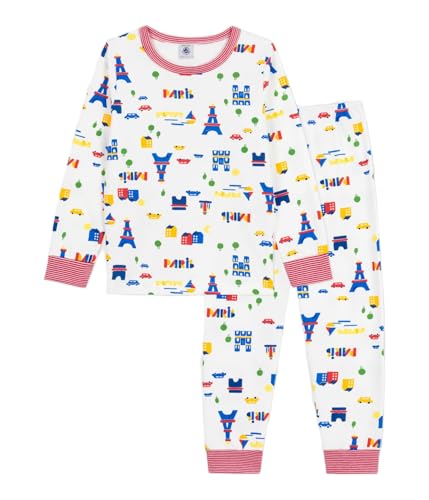 Petit Bateau Jungen Cheval_h25 Nachtwäsche, Marshmallow/Multico, 5 Jahre Petit Bateau Jungen Cheval_h25 Nachtwäsche, Marshmallow/Multico, 5 Jahre von Petit Bateau