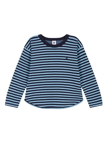 Petit Bateau Jungen Langarm-T-Shirt, Blau Smoking / Blau Azul, 10 Jahre von Petit Bateau