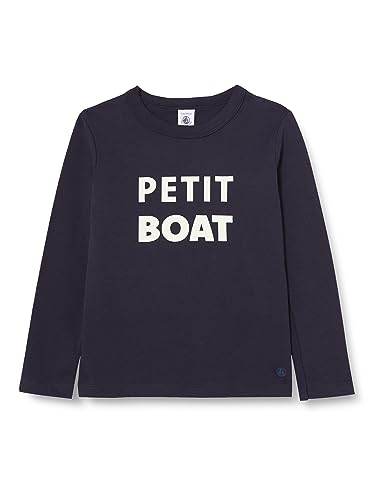 Petit Bateau Jungen Langarm-T-Shirt, Blau Smoking / Mehrfarbig, 10 Jahre von Petit Bateau