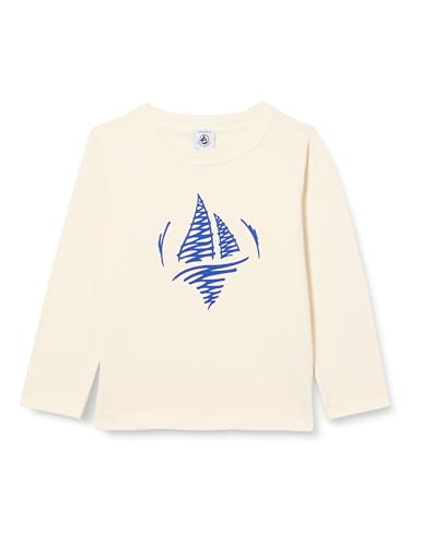 Petit Bateau Jungen Langarm-T-Shirt, Weiss Avalanche / Mehrfarbig, 12 Jahre von Petit Bateau