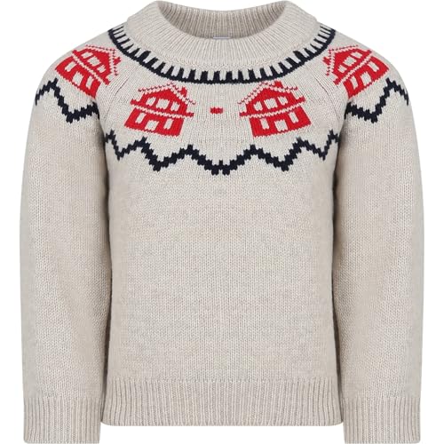 Petit Bateau Jungen Pullover, Beige Montelimar / Mehrfarbig, 10 Jahre von Petit Bateau