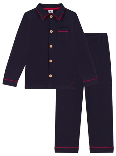 Petit Bateau Jungen Pyjama, Blau Smoking, 3 Jahre von Petit Bateau